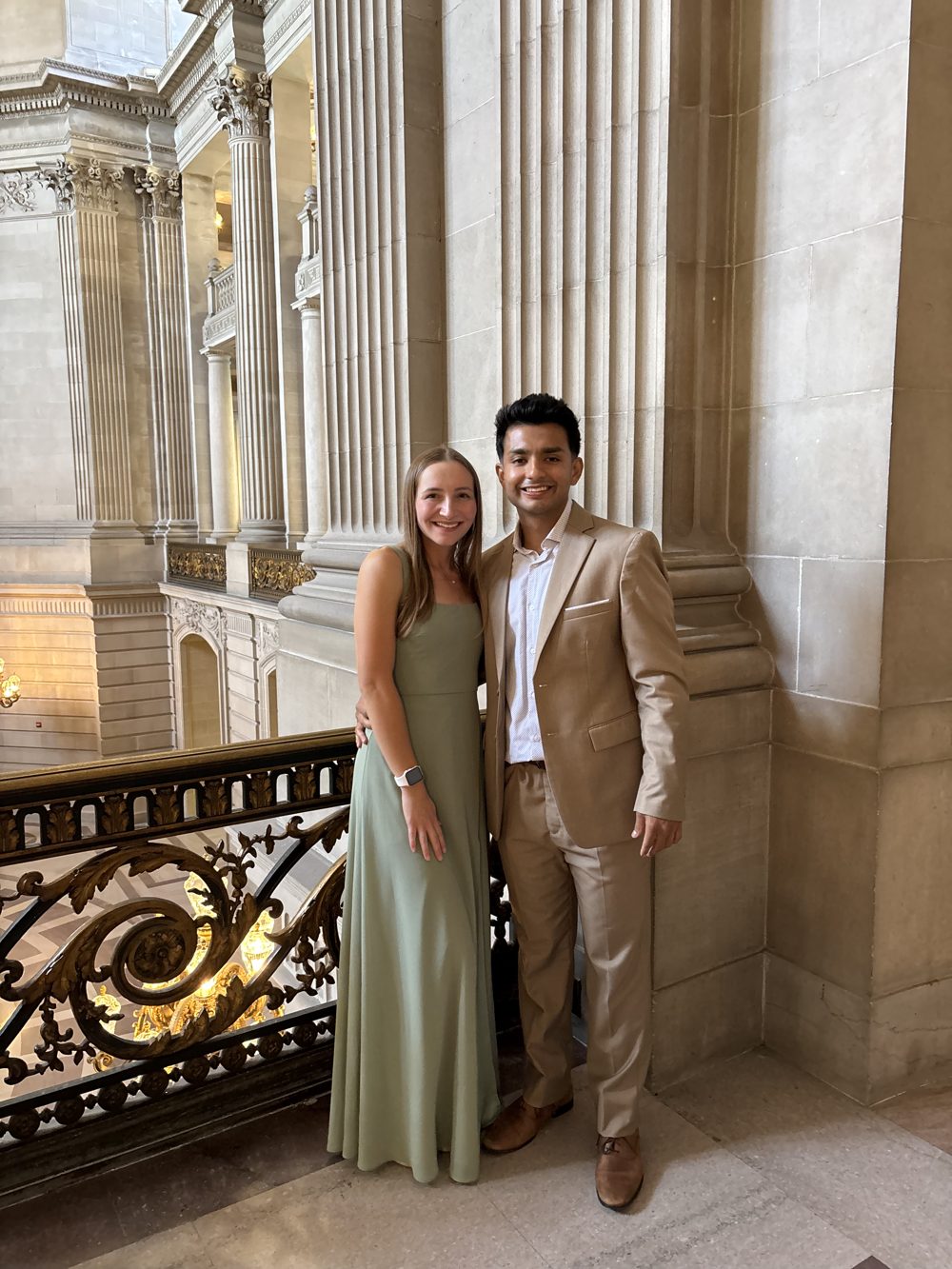 Erick at a formal event