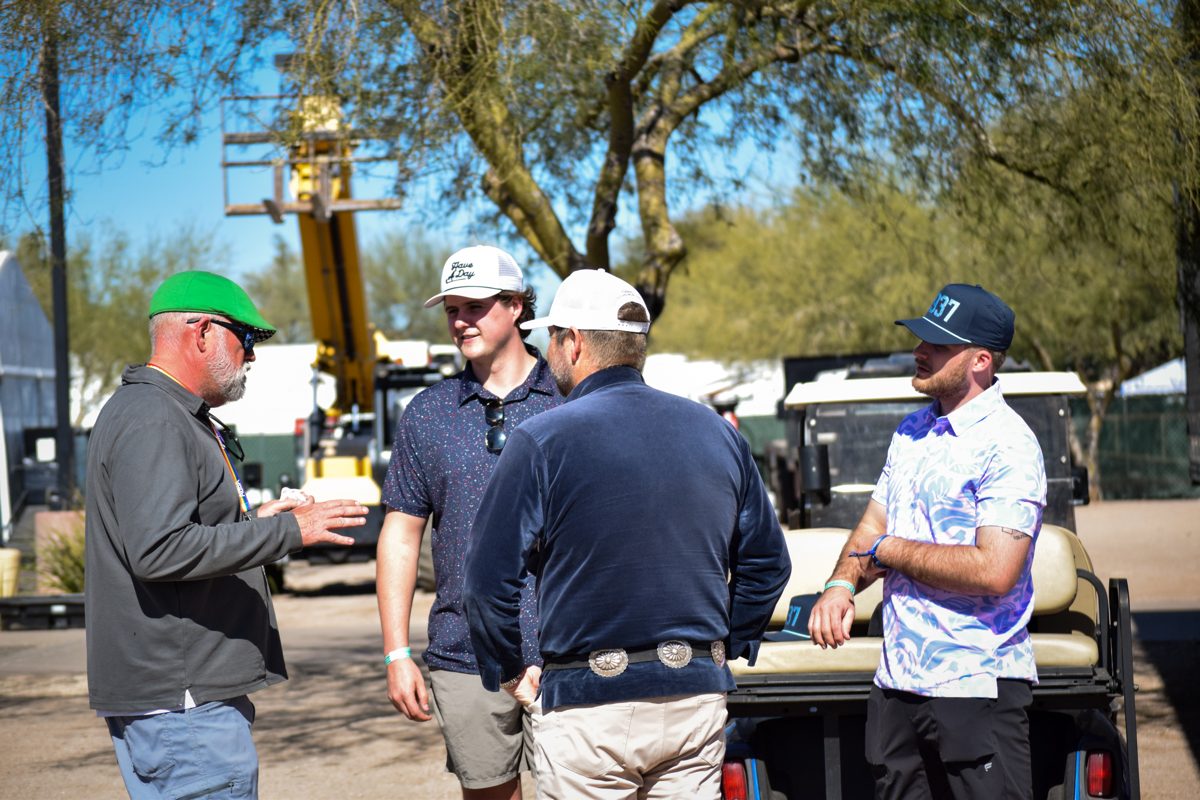 The GGS team on site at the WM Phoenix Open